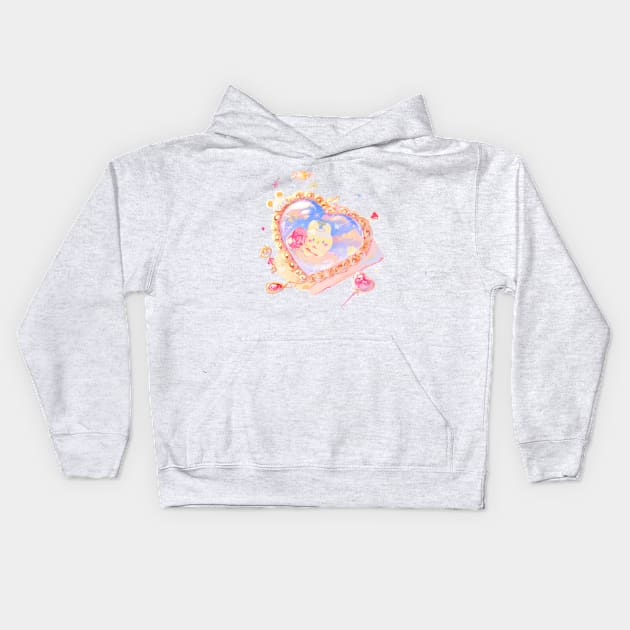 Heart Pendant Kids Hoodie by happyyu